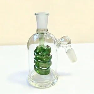 14mm Male 45 Degree Spiral Perc Borosilicate Glass Ash Catcher