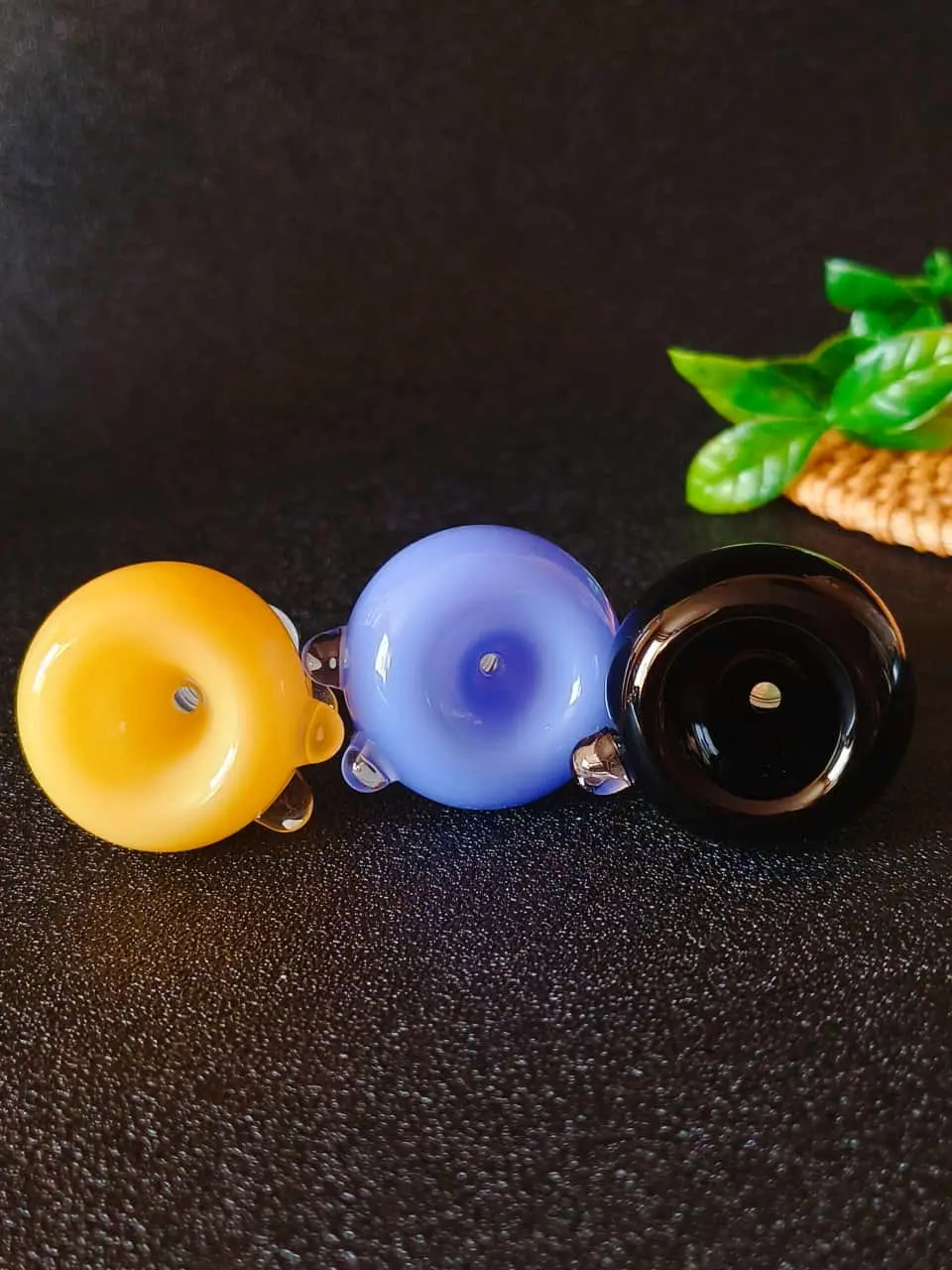 14mm Male Colorful Borosilicate Glass Bong Bowl - Image 2