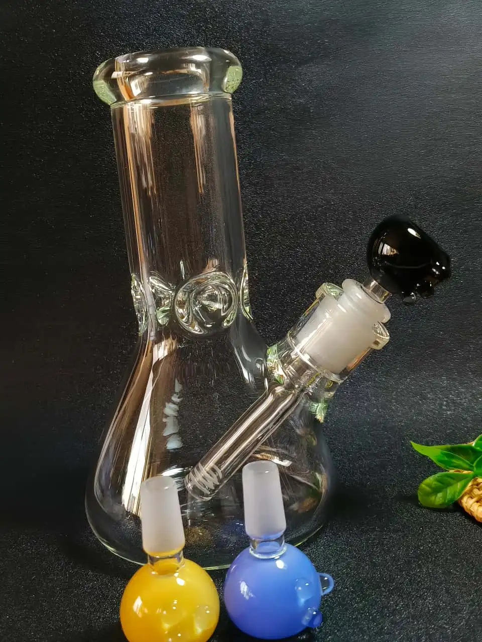 14mm Male Colorful Borosilicate Glass Bong Bowl - Image 7