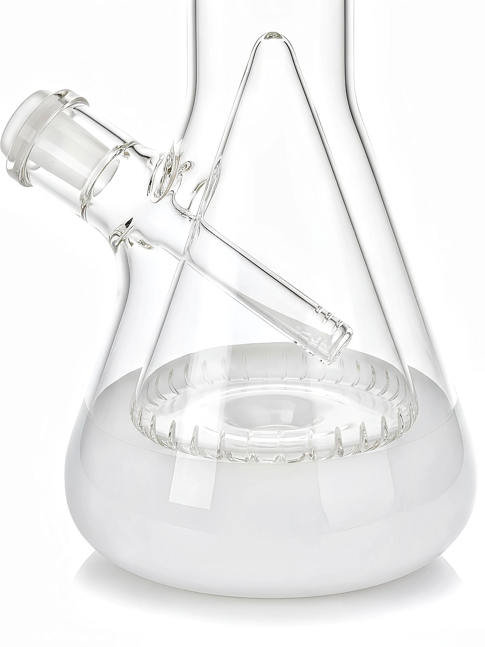16 Inch Glacier White Triple Perc Beaker Bong - Image 3