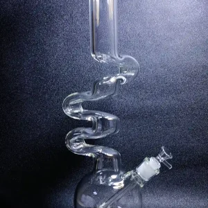 18 Inch 7mm Borosilicate Glass Bubble Base Zong Bong