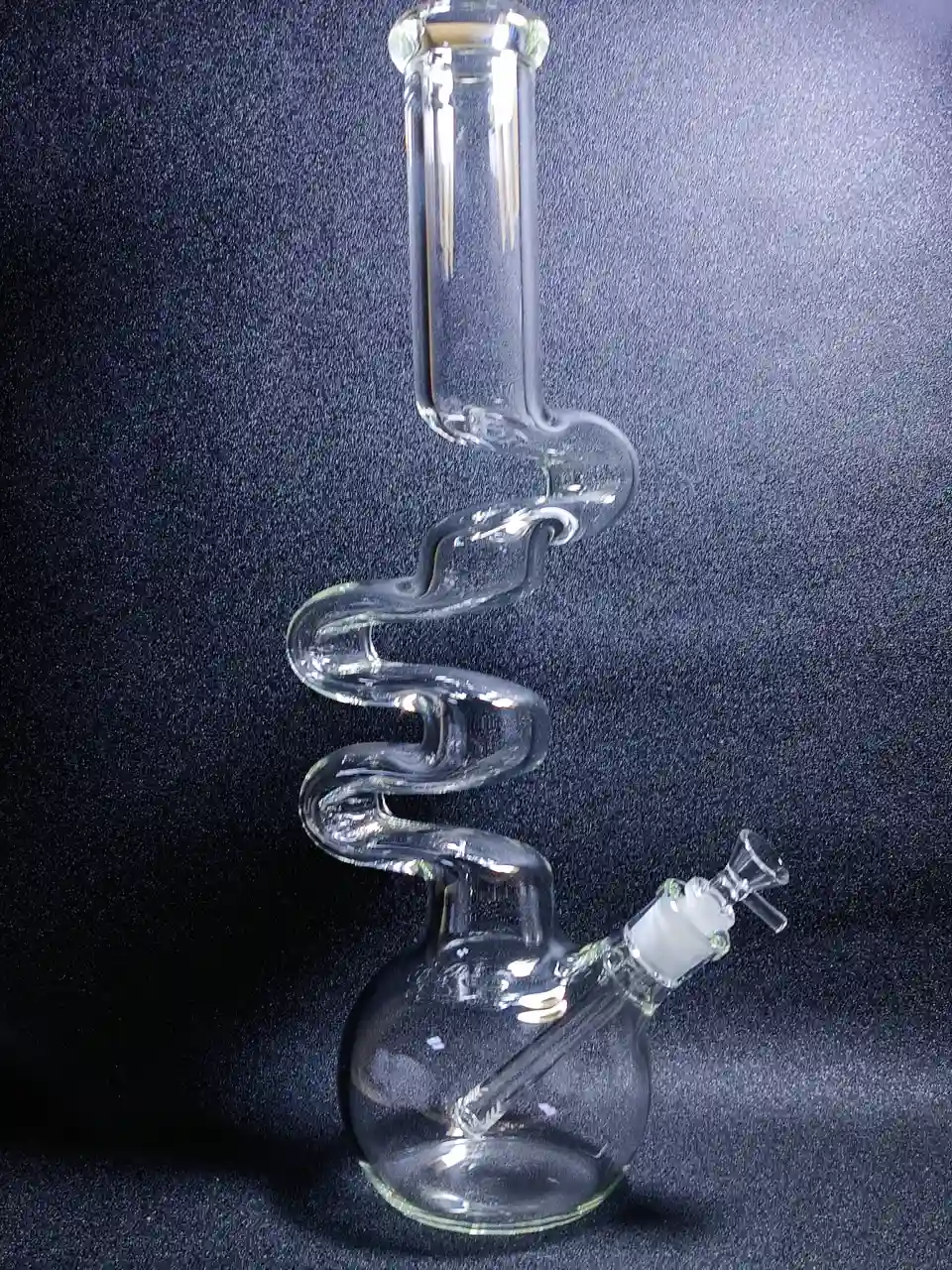 18 Inch 7mm Borosilicate Glass Bubble Base Zong Bong