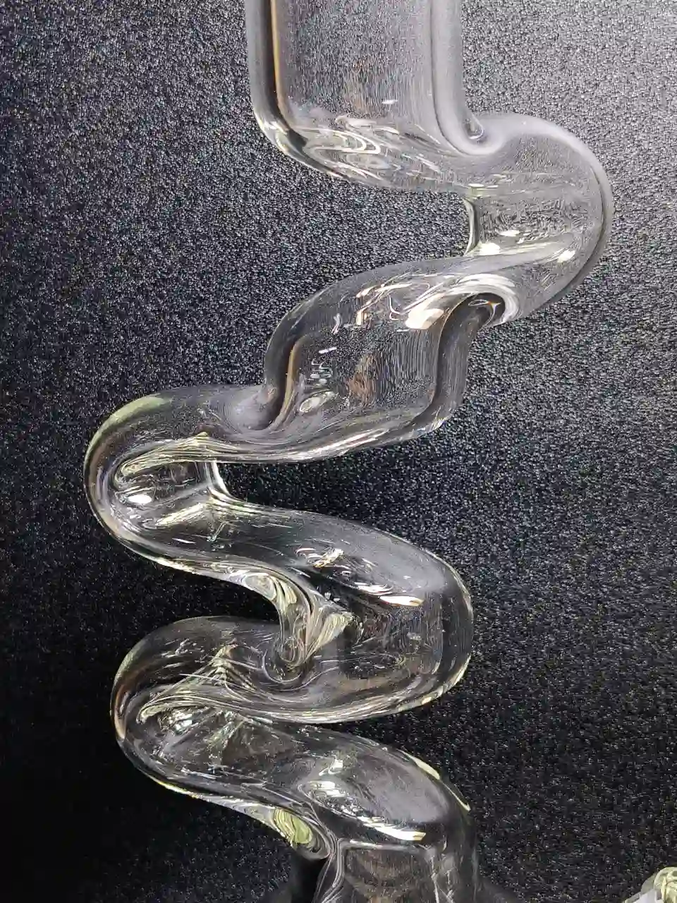 18 Inch 7mm Borosilicate Glass Bubble Base Zong Bong - Image 5