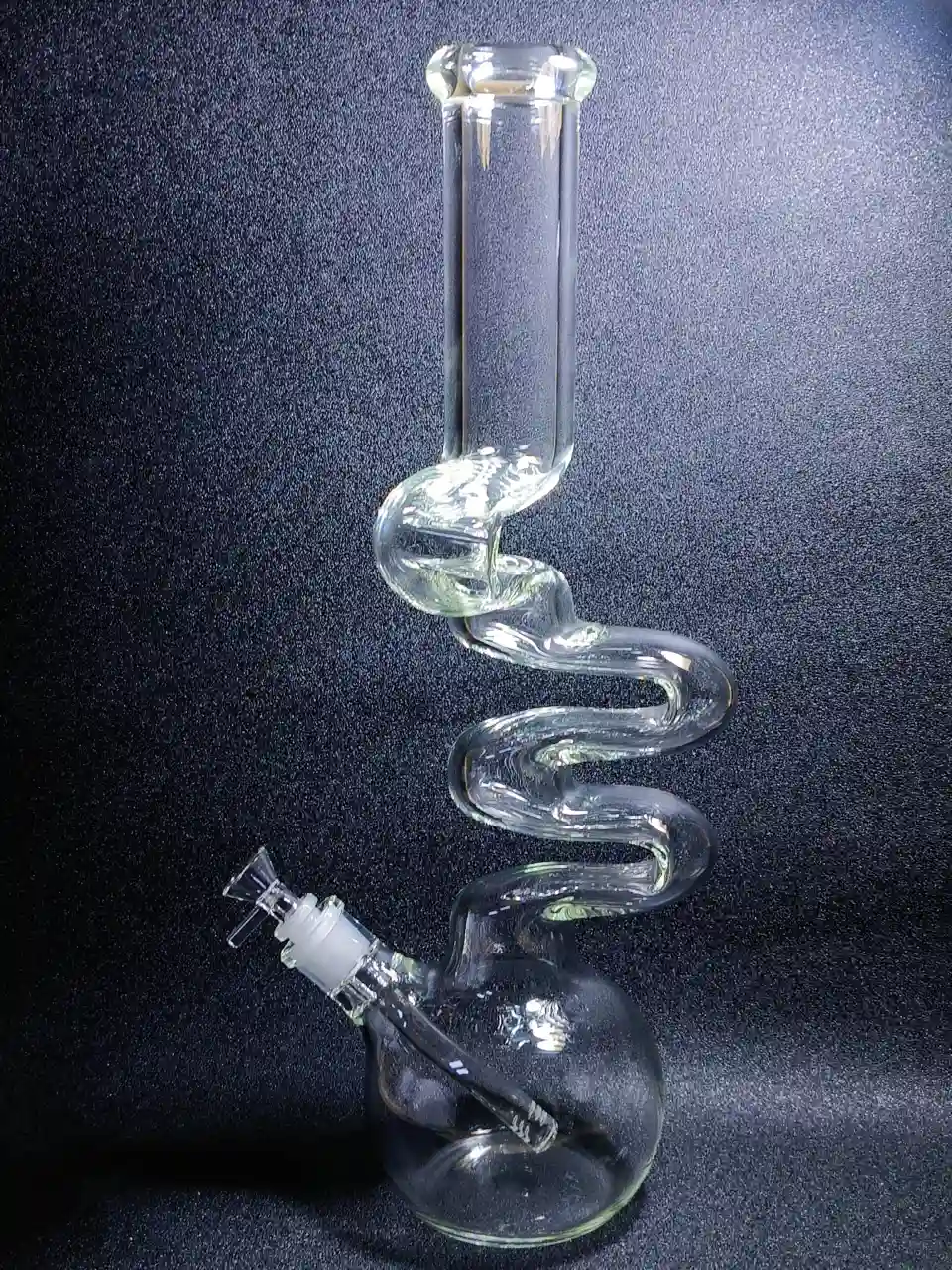 18 Inch 7mm Borosilicate Glass Bubble Base Zong Bong - Image 2