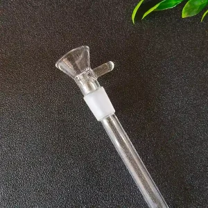 2.75-Inch Clear Borosilicate Glass Downstem Bowl, 14mm Male