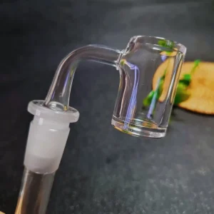 25mm Flat Top Quartz Bucket Banger, 14mm Male 90° 4mm