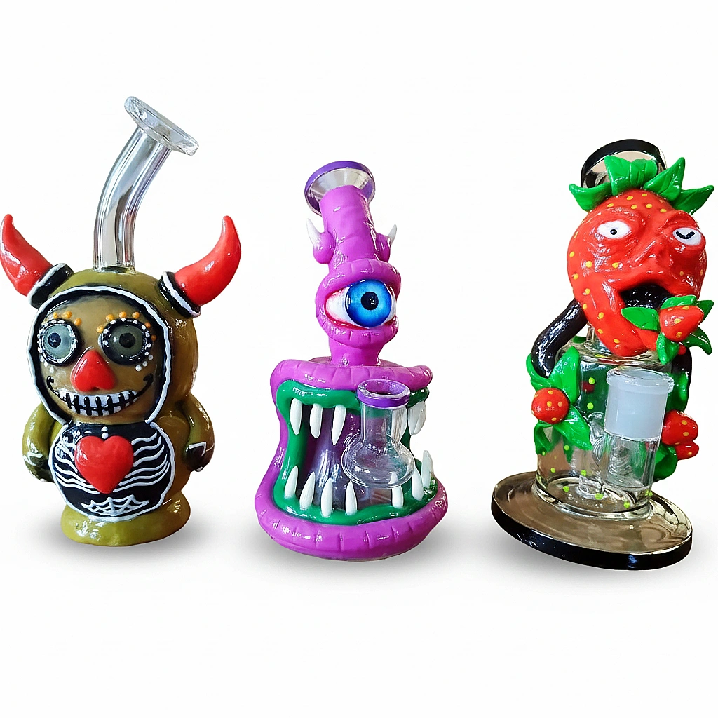 Mystery 3D Handcrafted Borosilicate Glass Bong, 8 Inch - Image 2