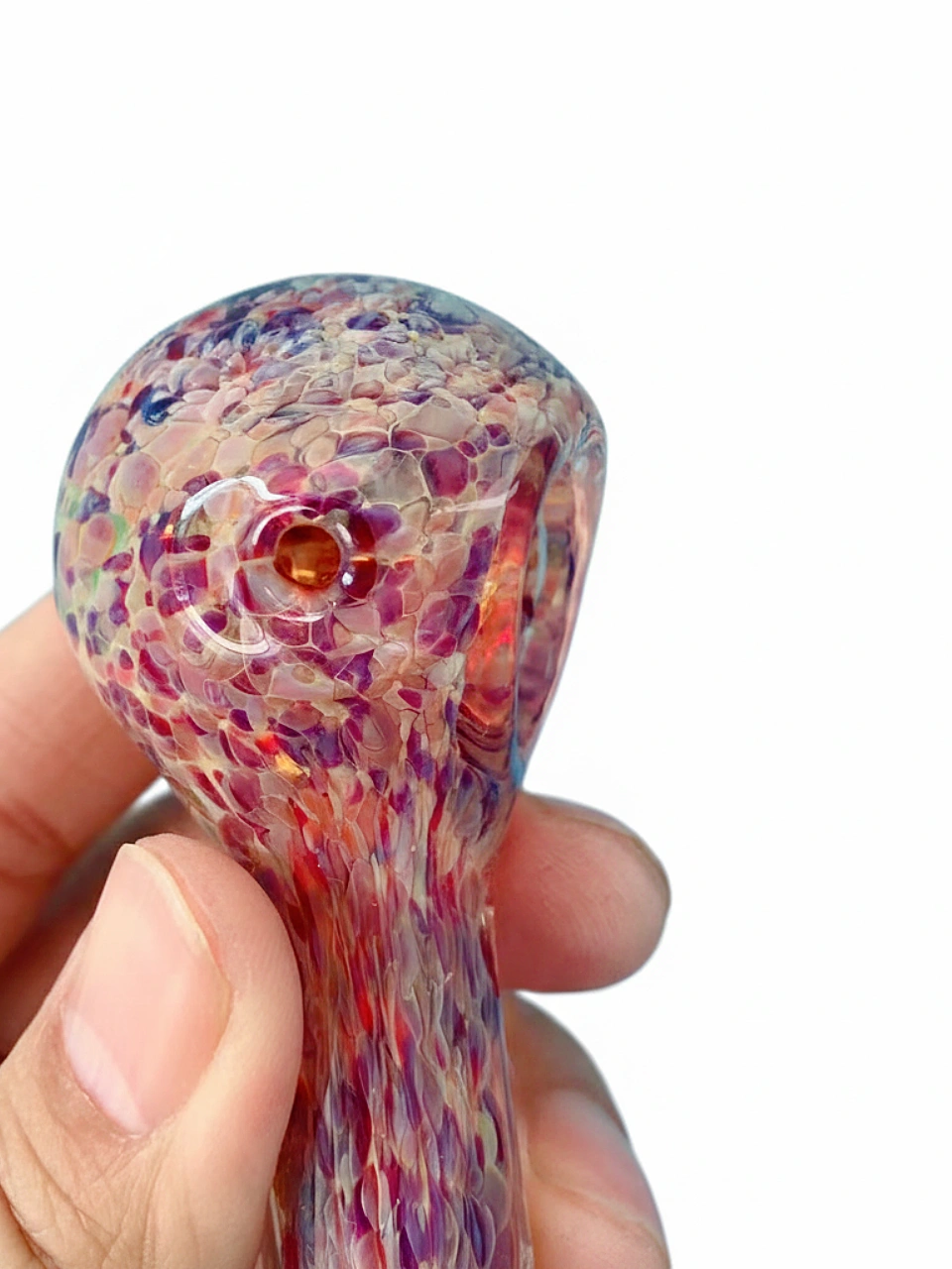 4.7-Inch Nebula Bloom Millefiori Glass Spoon Pipe - Image 2
