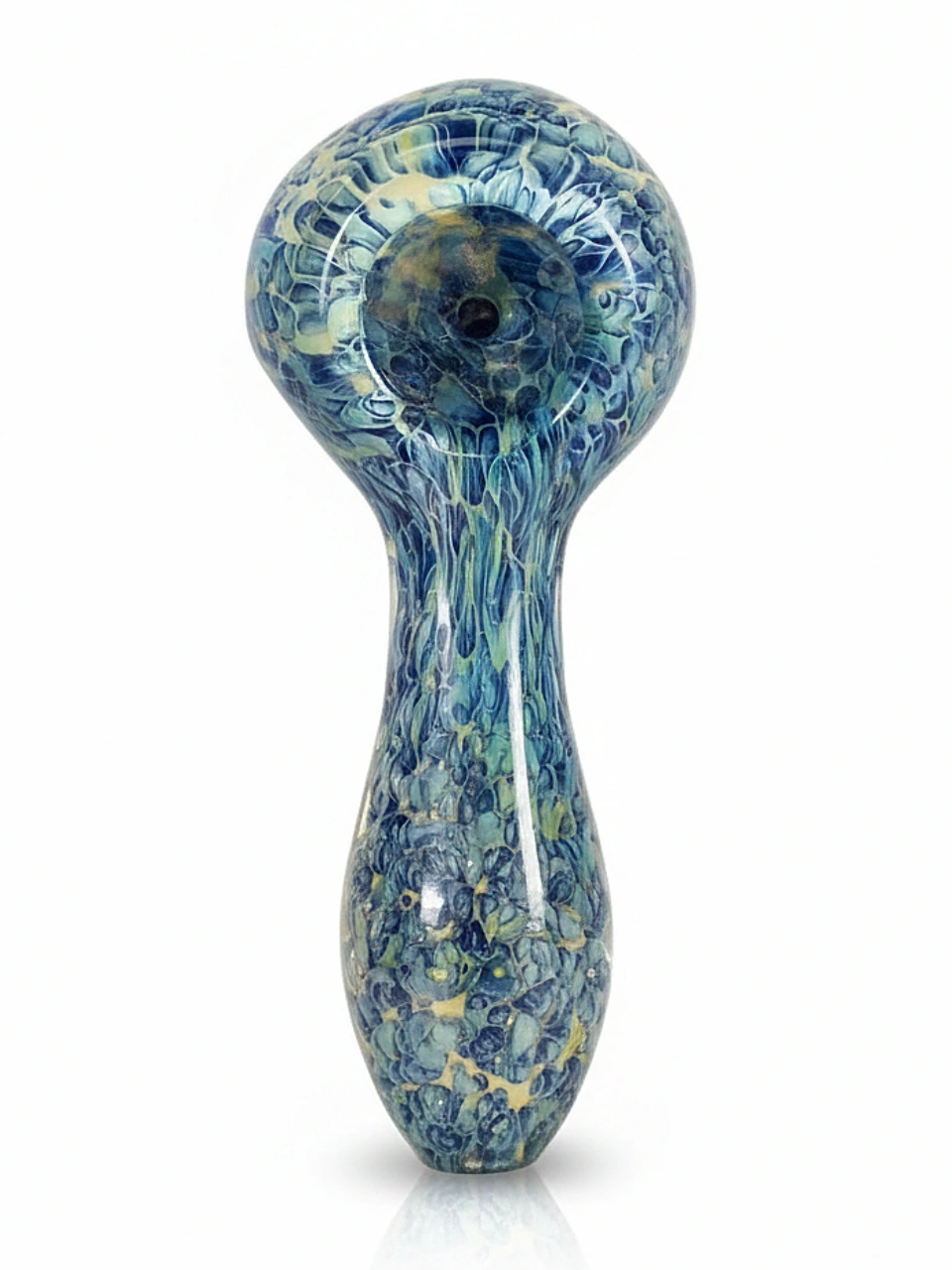 4-Inch Starry Night Borosilicate Glass Spoon Pipe