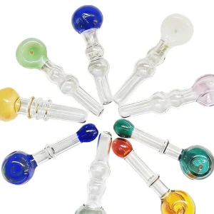 4 Inch Candy Wave Borosilicate Glass Spoon Pipe