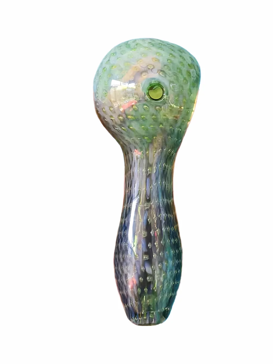 4 Inch Bohemian Serpent Fumed Borosilicate Glass Spoon Pipe - Image 2