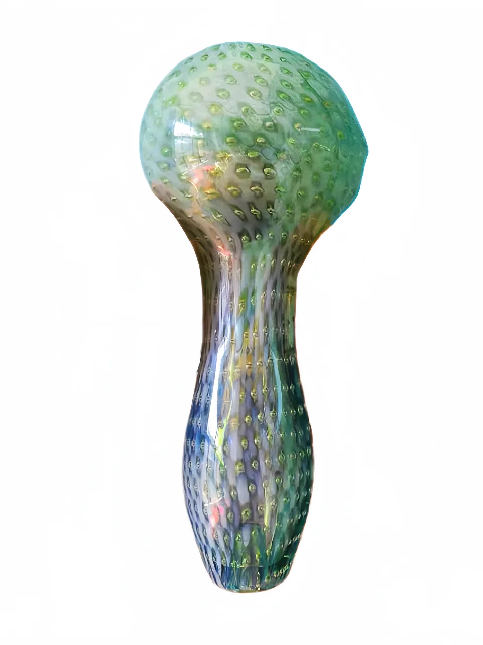 4 Inch Bohemian Serpent Fumed Borosilicate Glass Spoon Pipe - Image 3