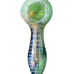 4 Inch Bohemian Serpent Fumed Borosilicate Glass Spoon Pipe