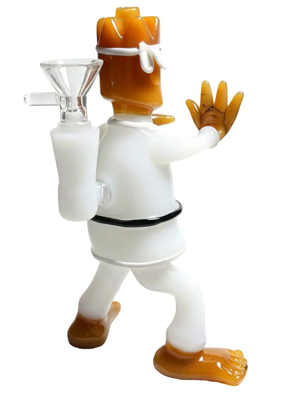 5 Inch Kung Fu Master Hand-Sculpted Borosilicate Glass Bong - Image 2