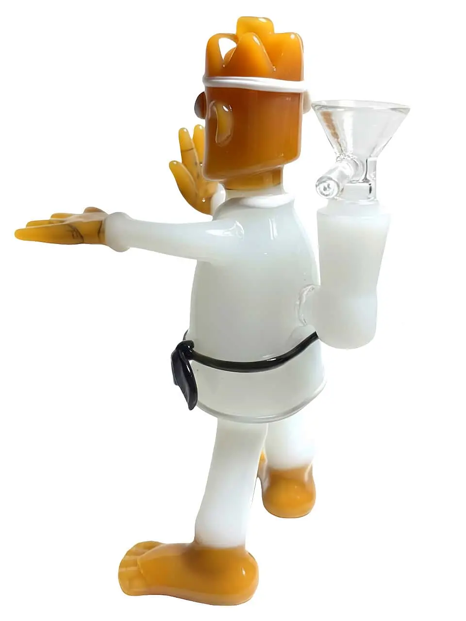 5 Inch Kung Fu Master Hand-Sculpted Borosilicate Glass Bong - Image 3