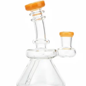 5-Inch Yellow Mini Beaker Glass Bong