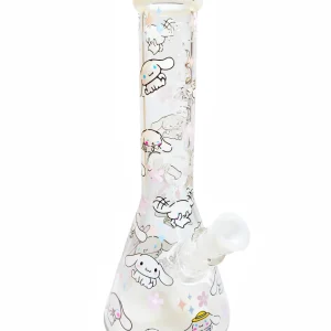 13-Inch 5mm Cinnamoroll x Cookies Beaker Glass Bong