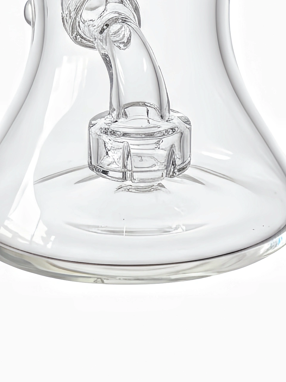 6-Inch Clear Borosilicate Glass Bong Rig with Disc Showerhead Perc - Image 2
