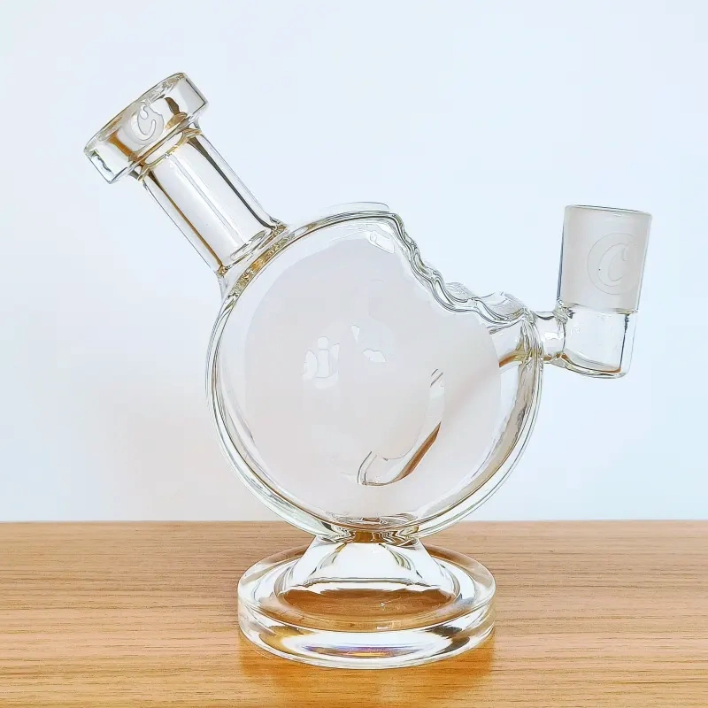 Cookies 6 Inch Cookie Bite Borosilicate Glass Mini Bubbler Bong - Flawed - Image 3