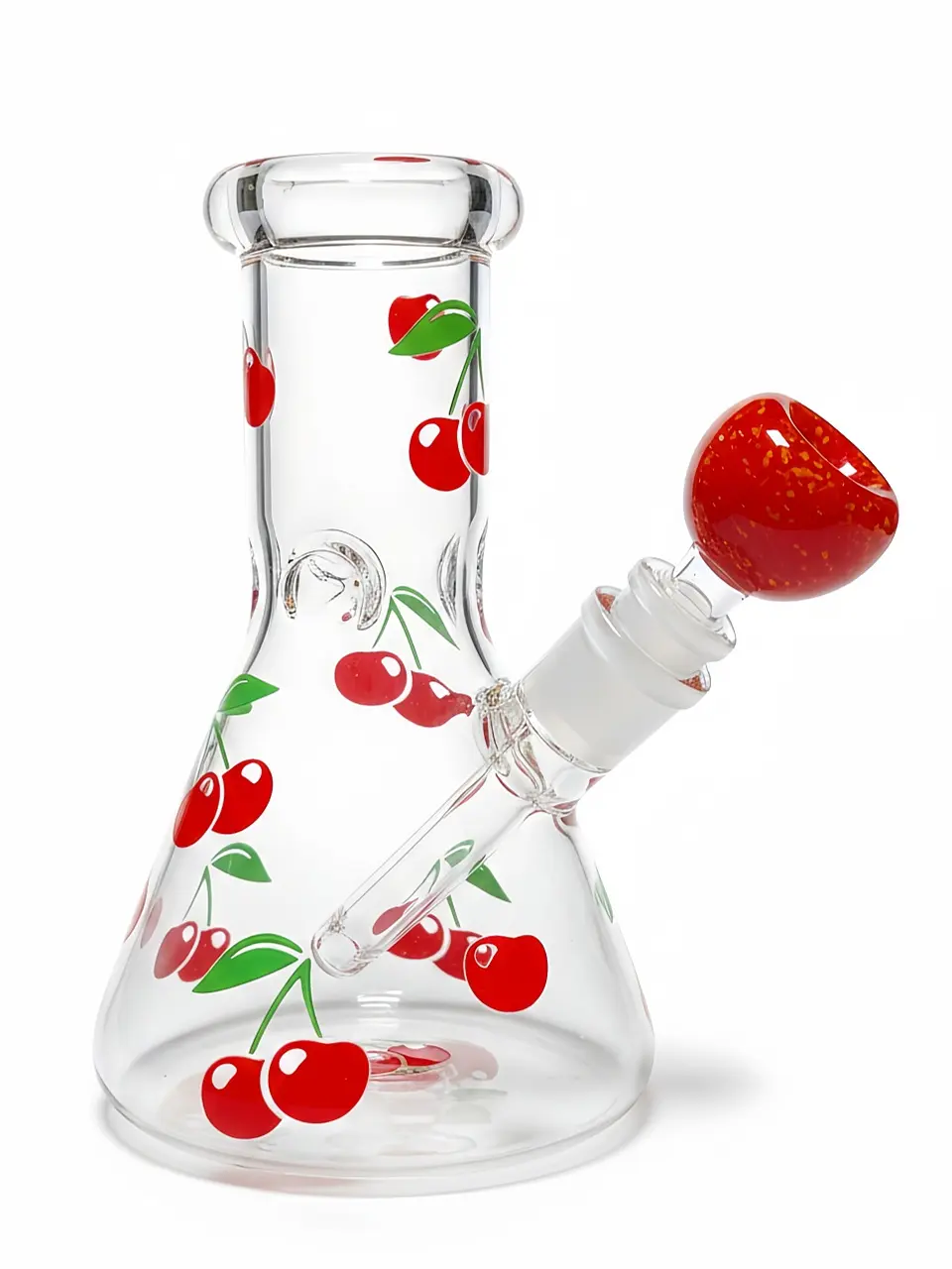8 Inch 5mm Cherry Crush Beaker Borosilicate Glass Bong - Image 4