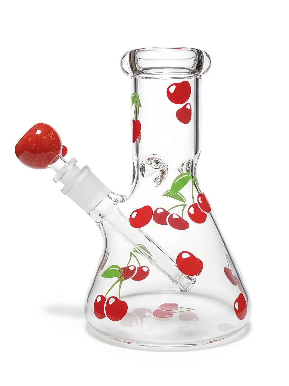 8 Inch 5mm Cherry Crush Beaker Borosilicate Glass Bong - Image 3