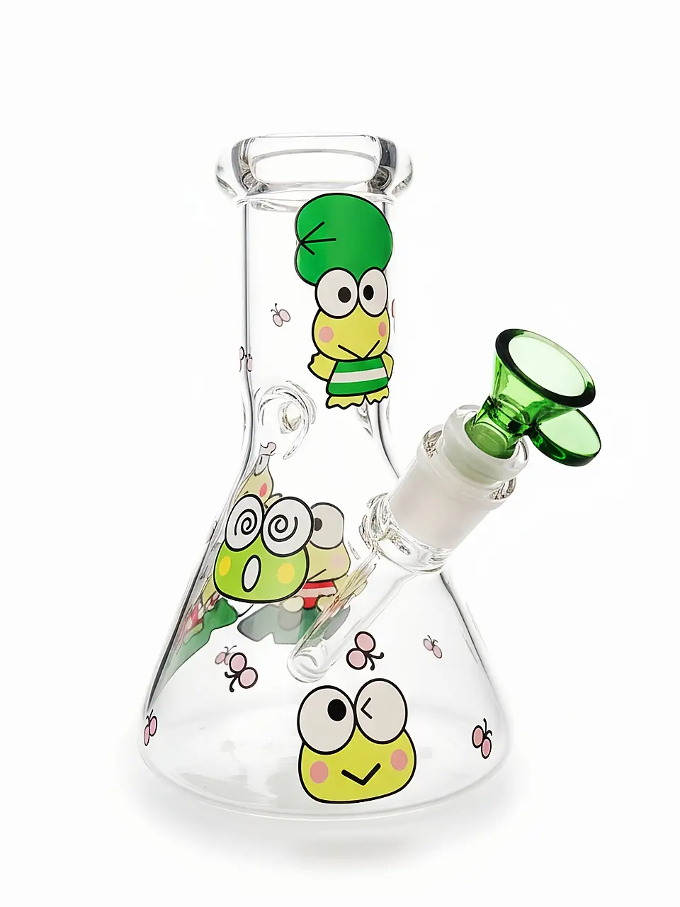 8 Inch 5mm Keroppi Beaker Glass Bong - Image 2