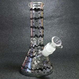 8-Inch Choco Lace Drip Beaker Bong