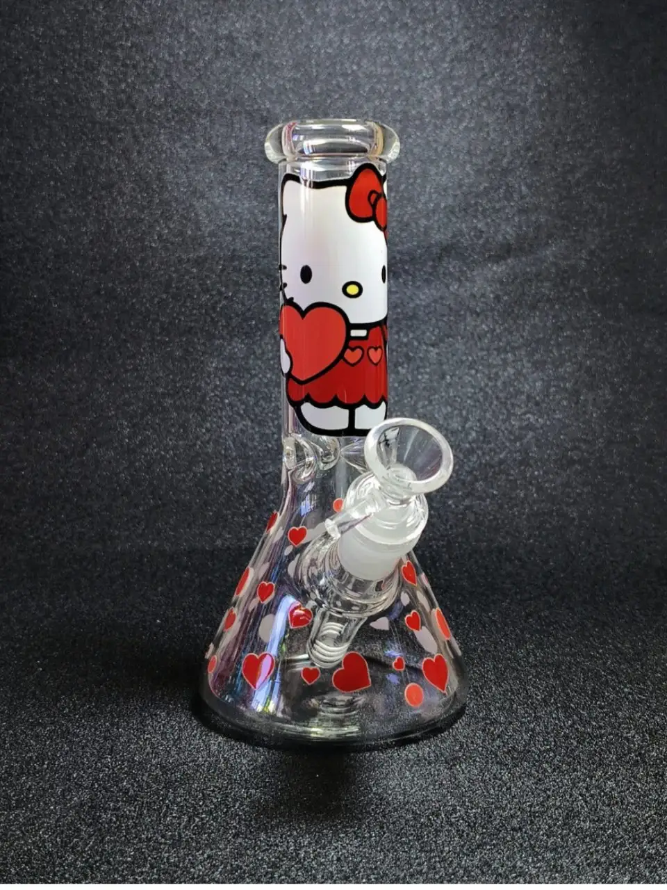 8-Inch Hello Kitty Red Heart Beaker Bong