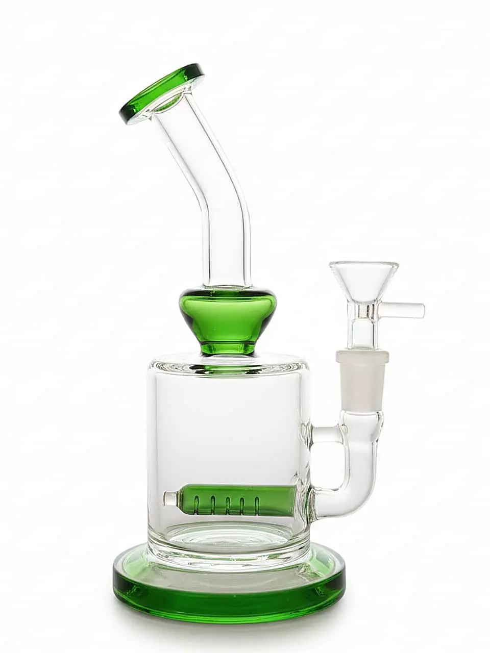8 Inch Minimal Inline Perc Borosilicate Glass Bong - Image 2