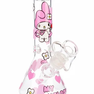 8 Inch My Melody Pink Dream Beaker Glass Bong