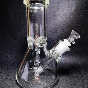 8 Inch 7mm Thick Clear Borosilicate Glass Beaker Bong