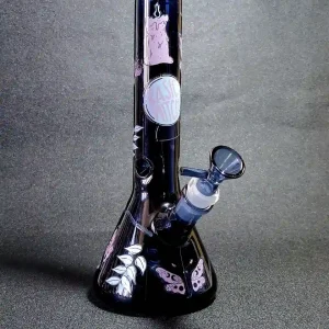 10 Inch Basic Witch Deep Blue Borosilicate Glass Beaker Bong