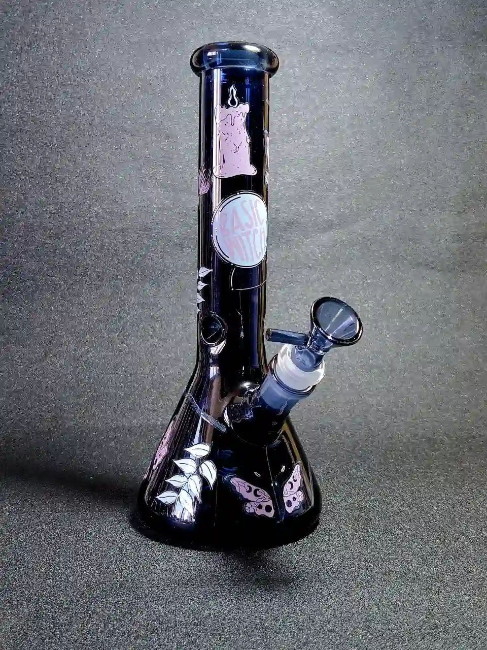 10 Inch Basic Witch Deep Blue Borosilicate Glass Beaker Bong