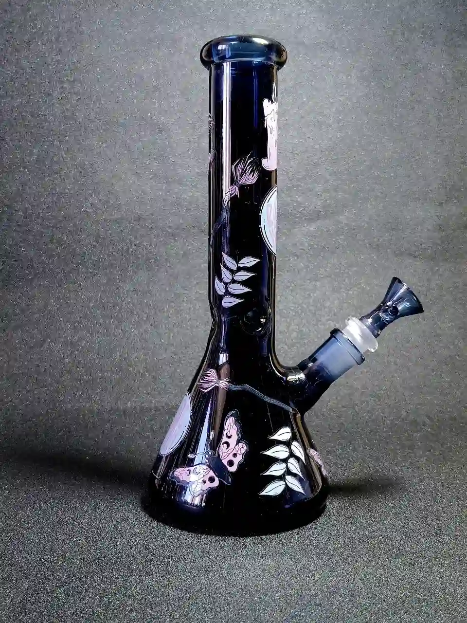 10 Inch Basic Witch Deep Blue Borosilicate Glass Beaker Bong - Image 4