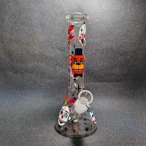 10 Inch Five Nights at Freddy's Inspired Beaker Glass Bong