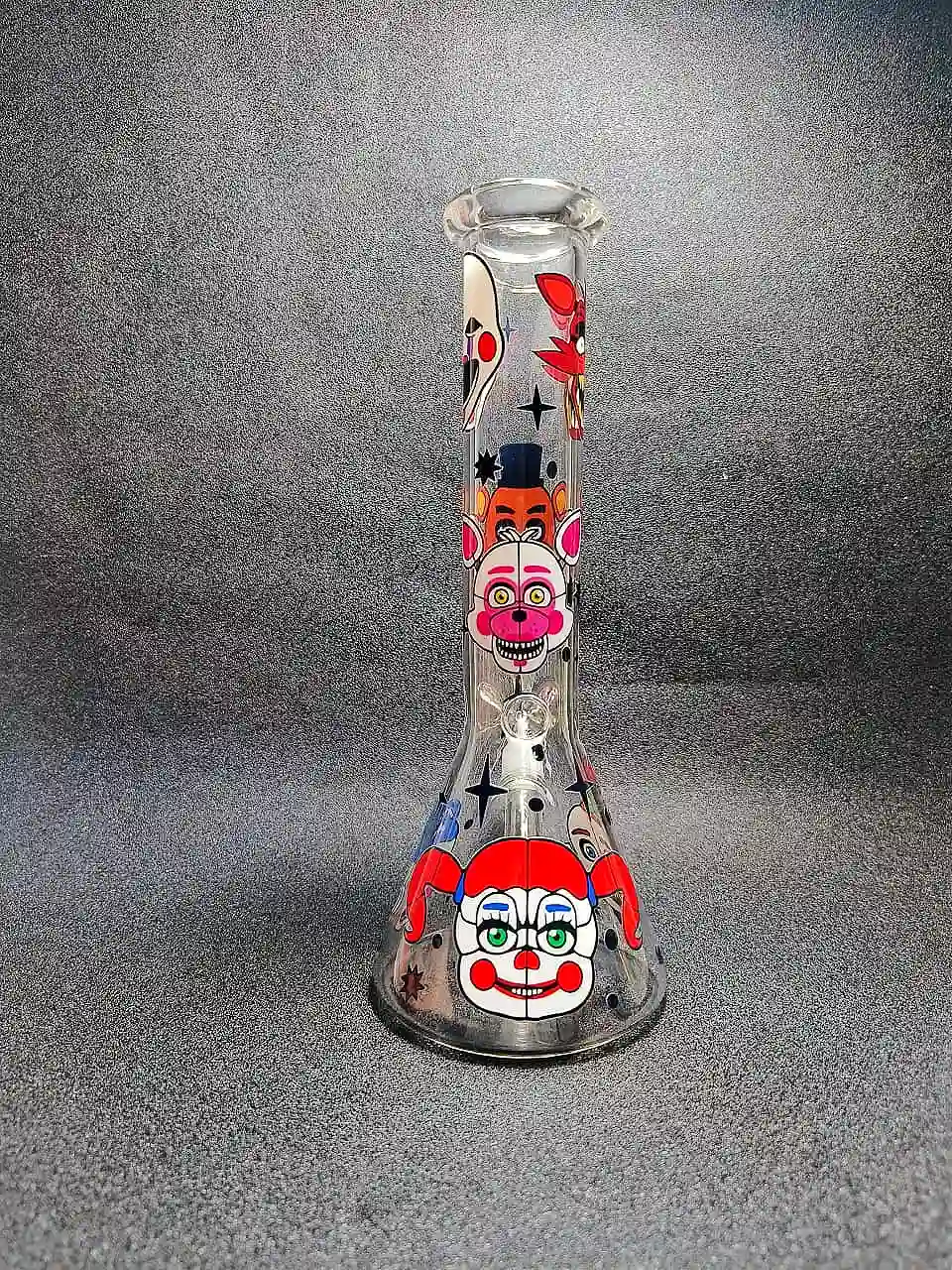10 Inch Five Nights at Freddy's Inspired Beaker Glass Bong - Image 3
