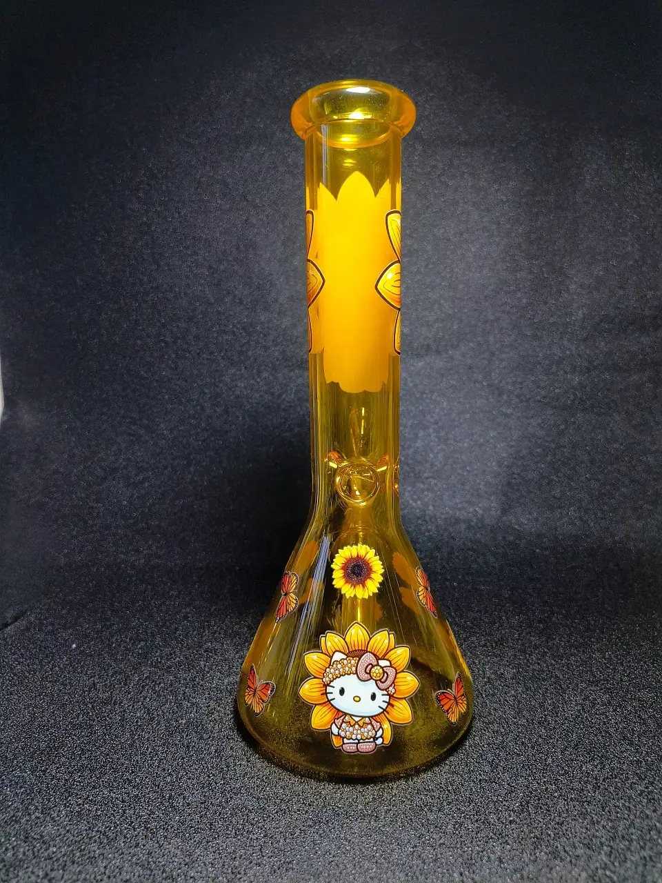 10-Inch Hello Kitty Sunflower Butterfly Fairy Beaker Bong - Image 4