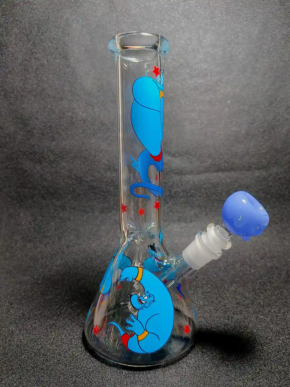 Disney Aladdin Genie Blue Magic 10 Inch Beaker Glass Bong - Image 2