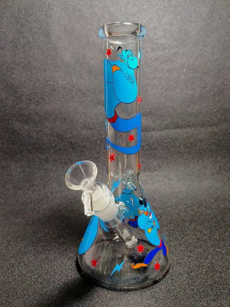 Disney Aladdin Genie Blue Magic 10 Inch Beaker Glass Bong - Image 5
