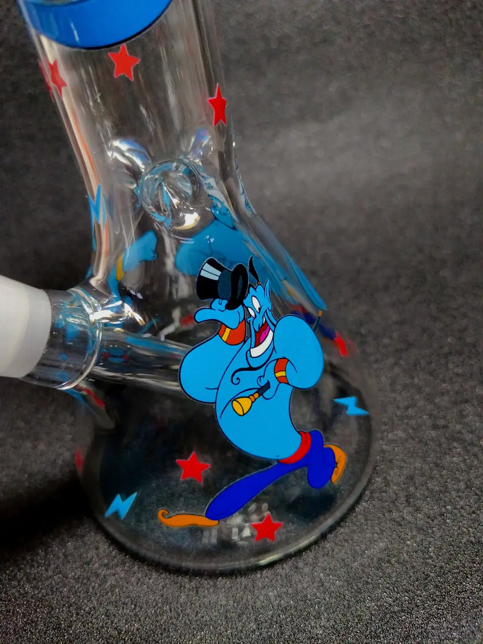 Disney Aladdin Genie Blue Magic 10 Inch Beaker Glass Bong - Image 7
