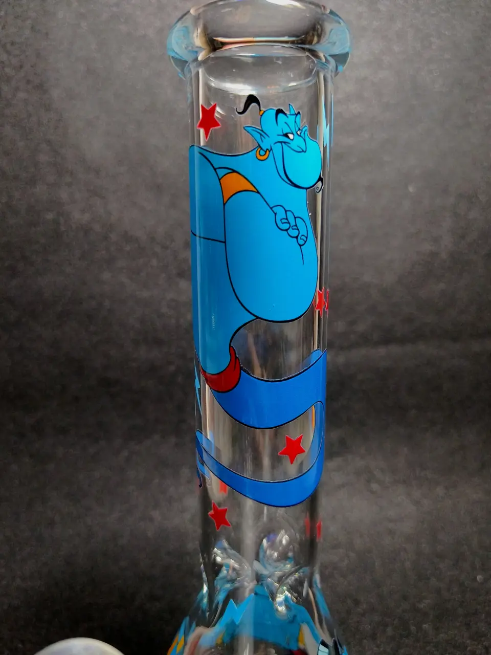 Disney Aladdin Genie Blue Magic 10 Inch Beaker Glass Bong - Image 6