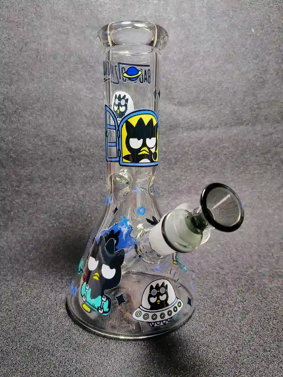 Badtz-Maru Cosmic Adventure 8 Inch Beaker Glass Bong