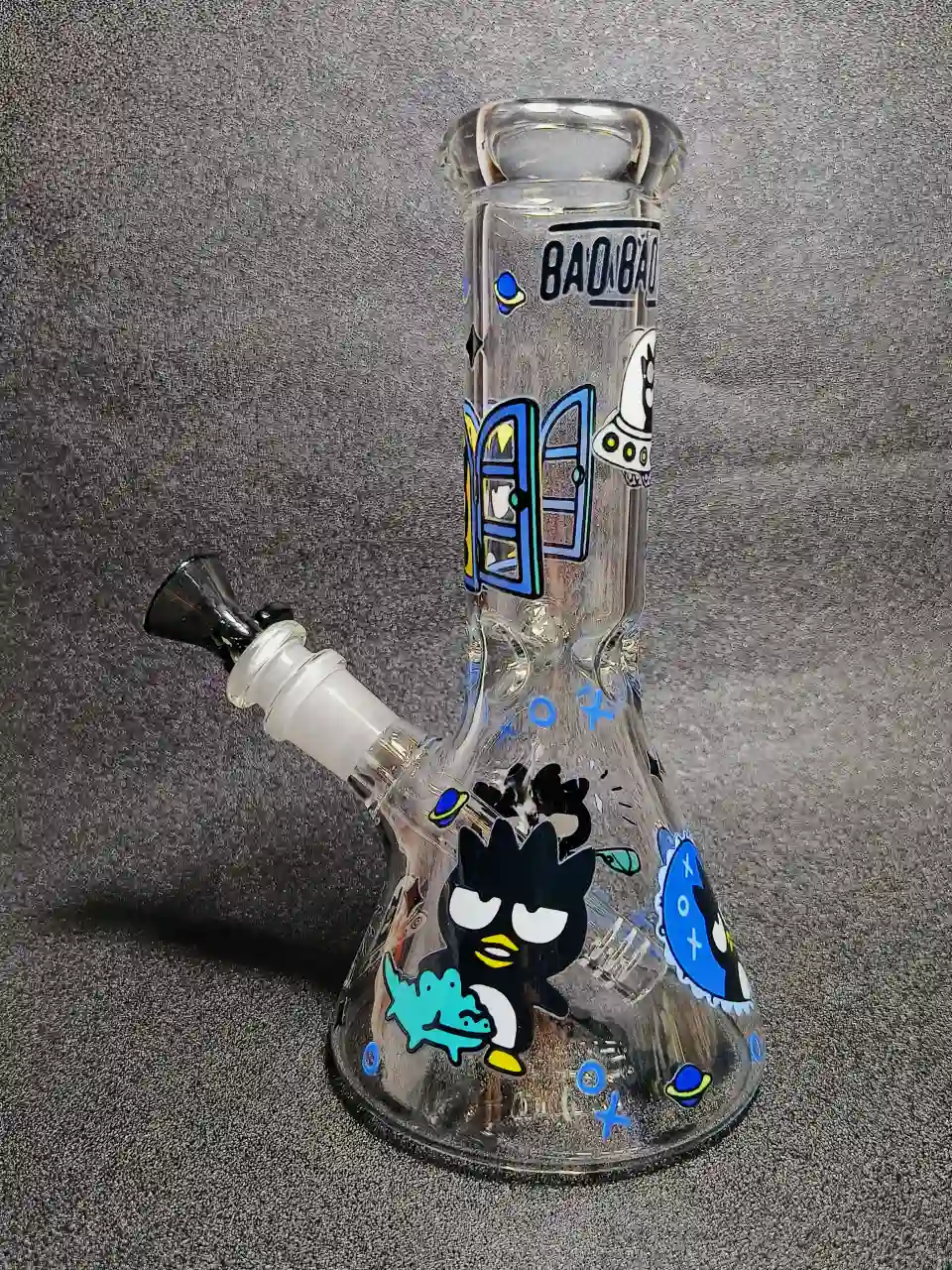 Badtz-Maru Cosmic Adventure 8 Inch Beaker Glass Bong - Image 3