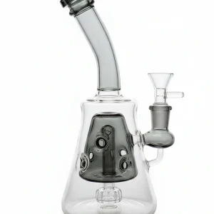 8 Inch Pyramid Borosilicate Glass Bong with Matrix and Swiss Percs