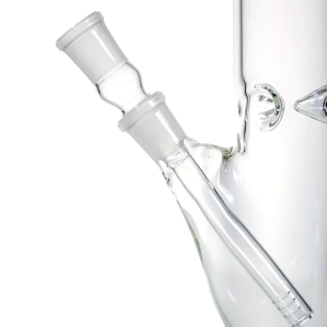 Clear Glass Diffuser Downstem, 18mm to 18mm, Multiple Lengths - Image 2