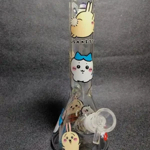 Chiikawa Hachiware Usagi 10 Inch Beaker Glass Bong