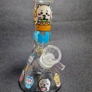 Chiikawa Hachiware Usagi 10-Inch Beaker Glass Bong