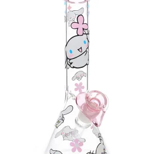 10 Inch Cinnamoroll Cloudy Wishes Soft Pink Beaker Glass Bong