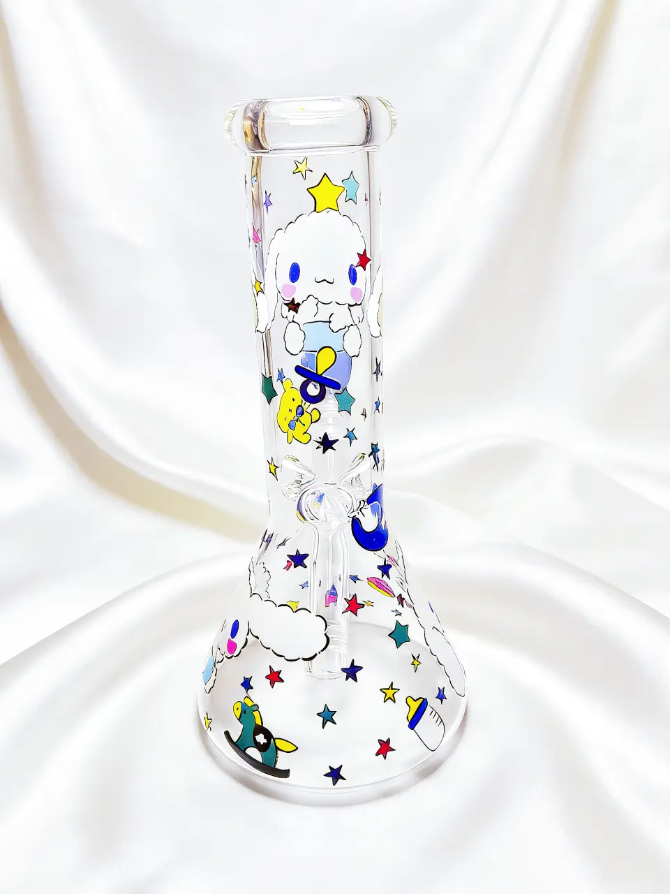 8 Inch Cinnamoroll Dreamy Cloud Beaker Glass Bong - Image 4