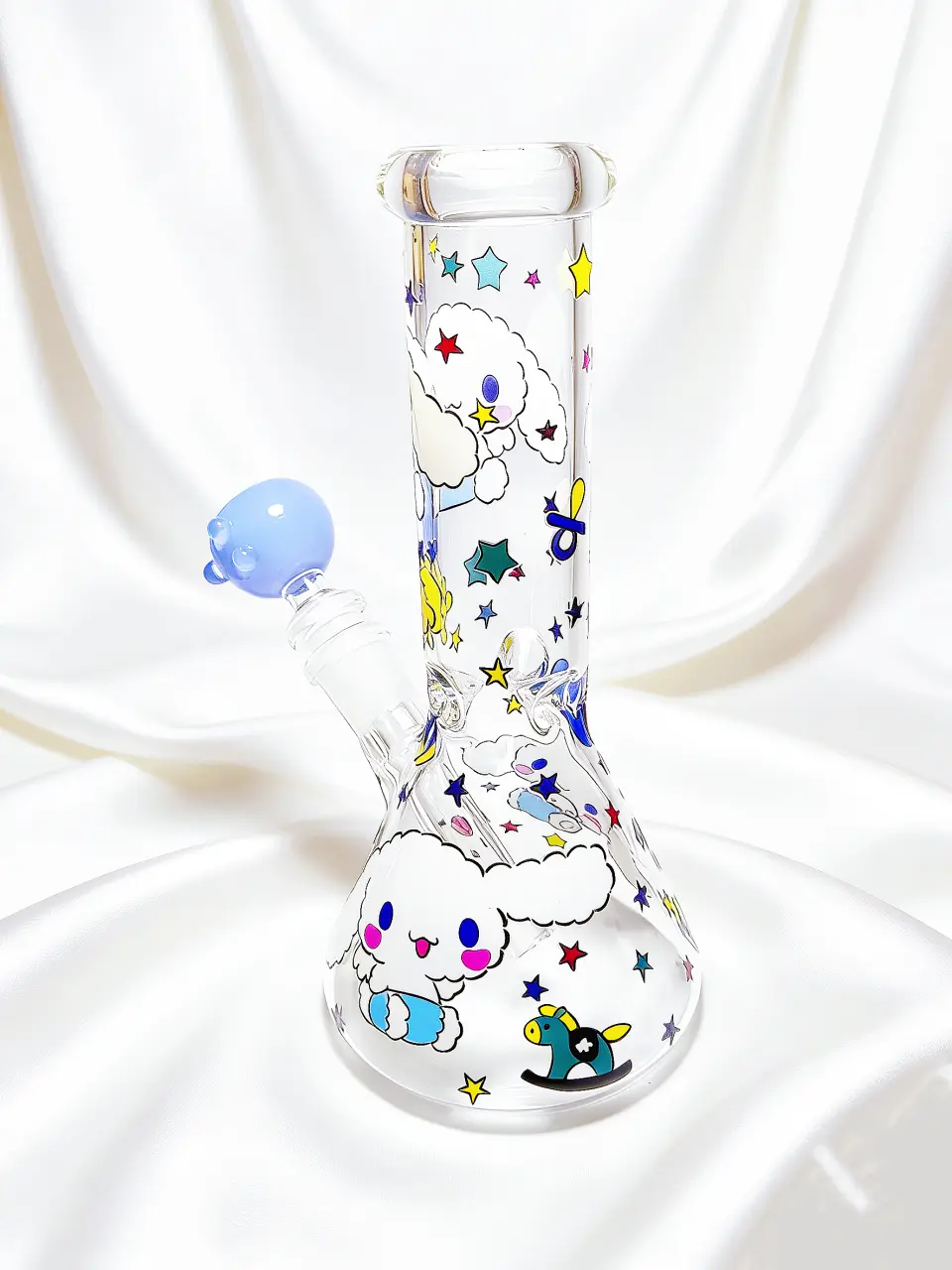 8 Inch Cinnamoroll Dreamy Cloud Beaker Glass Bong - Image 3